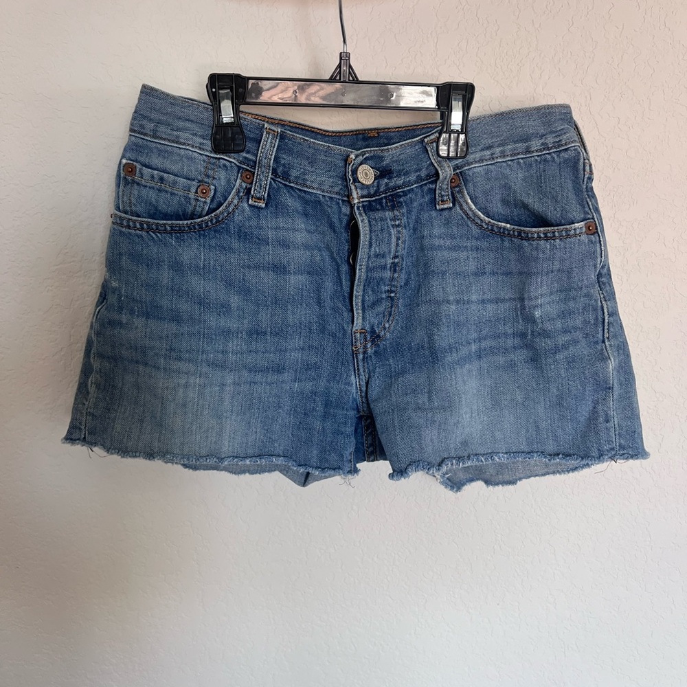 Levi's Blue Denim Cutoff Shorts